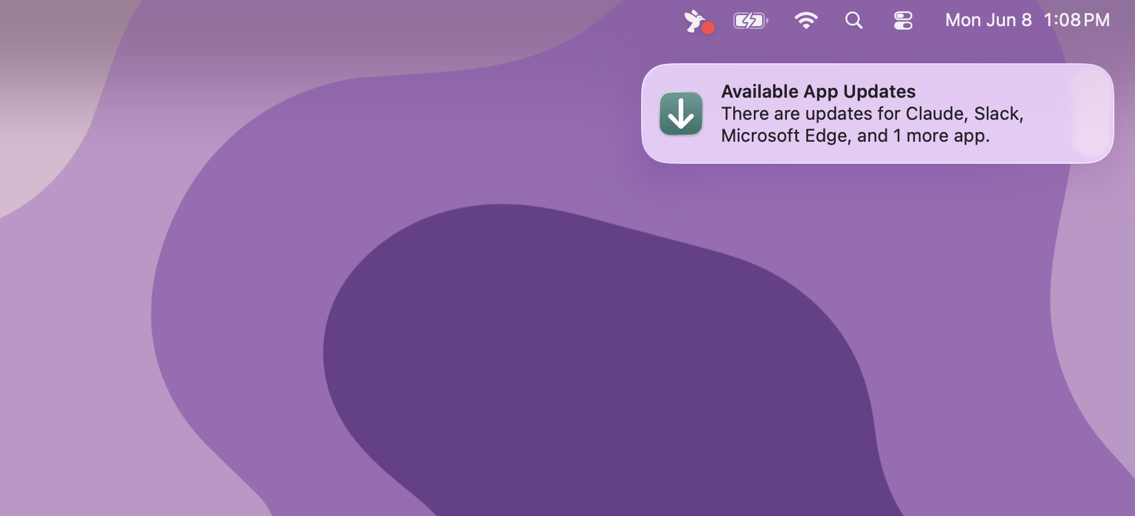 Notification Center with New Icon