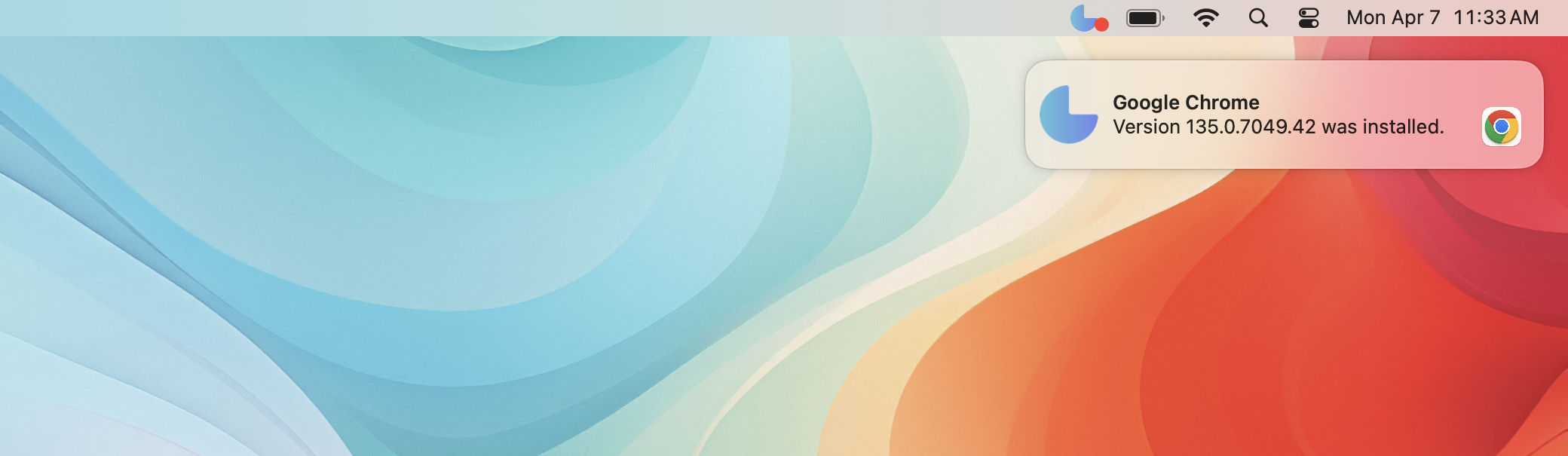 Notification Center Individual Installation Light