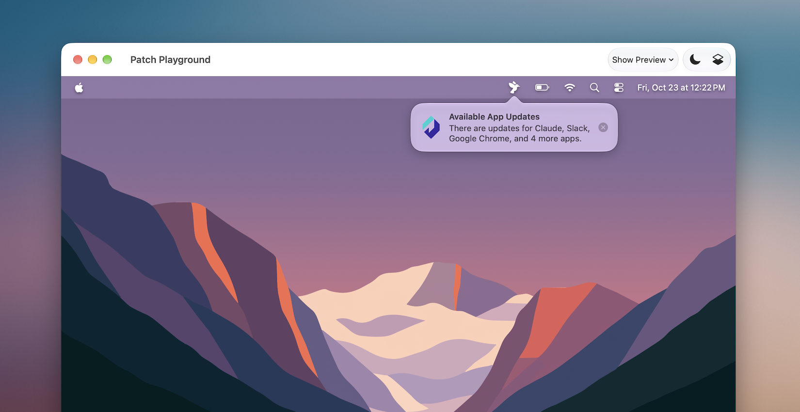 Notification Settings &amp; Previews