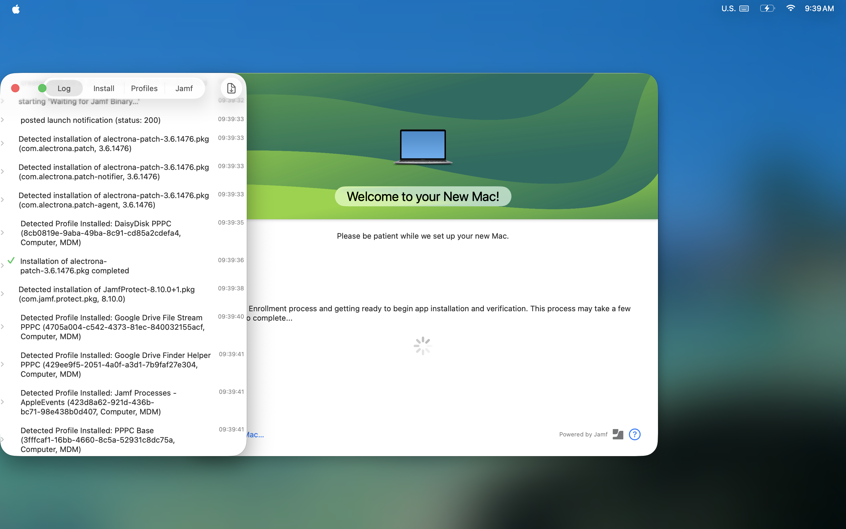 Jamf Setup Manager Logs